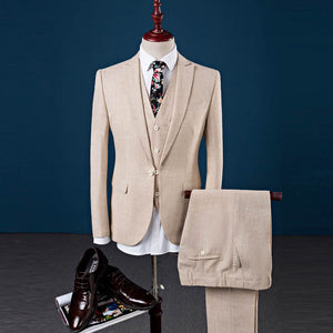 Linen Mens Suit, Normal Fit