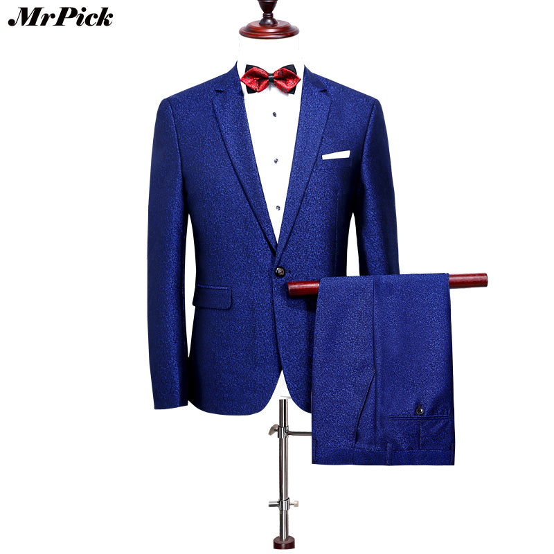 Men's Diamond Blue Tuxedo